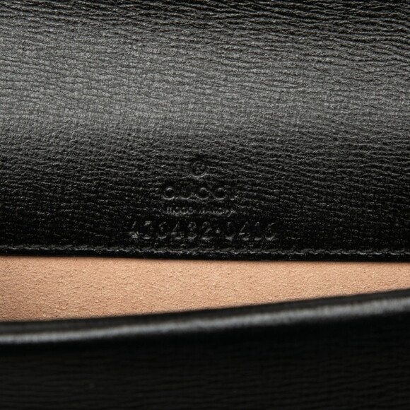 GUCCI Black Leather Shoulder Bag - Picture 5 of 6